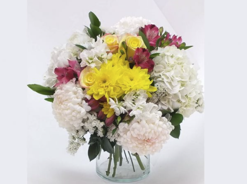Birthday flower bouquet and vases from Ginko Floral Design
